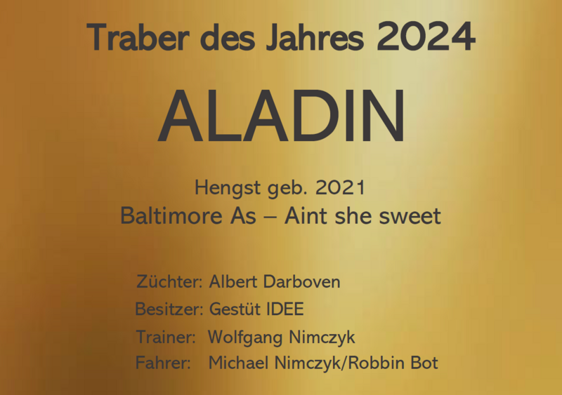 Boxenschild Aladin