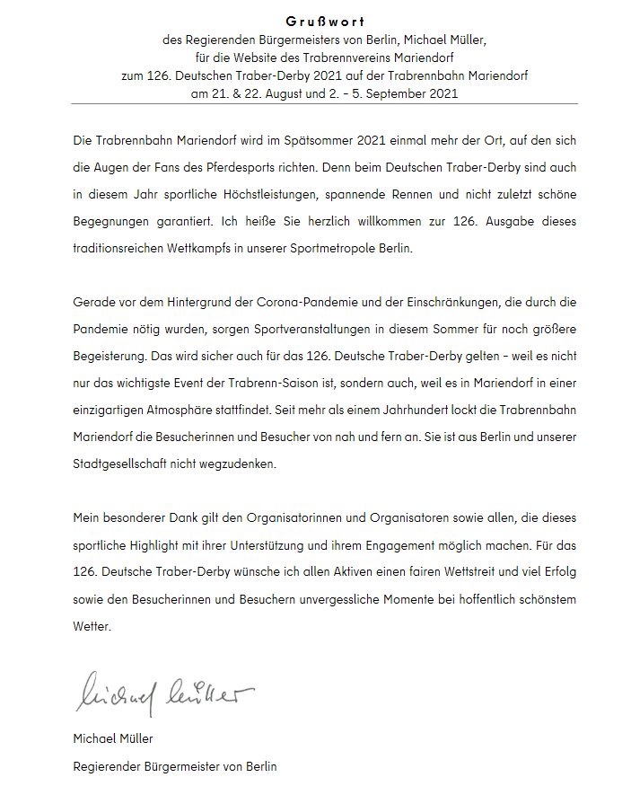 Müller Grußwort